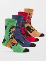 VOLCOM ถุงเท้า BOB MOLLEMA SOCKS (4 PIECES)