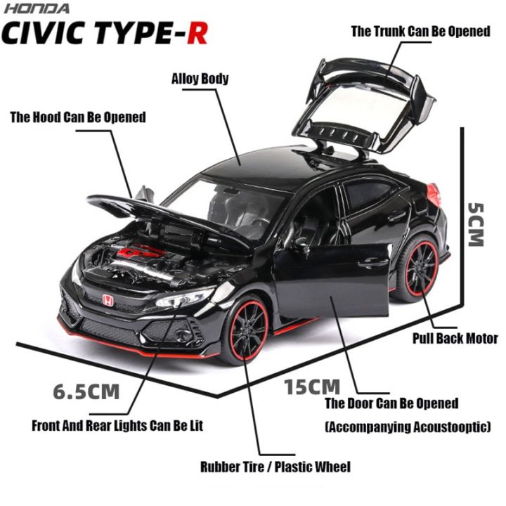 1-32-honda-civic-type-r-diecasts-amp-toy-vehicles-metal-car-model-sound-light-collection-car-toys-for-children-christmas-gift