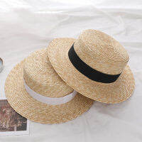 CW2020ฤดูร้อนผู้หญิงกว้าง brim straw หมวกแฟชั่น Chapeau paille Lady Sun หมวก boater ข้าวสาลีปานามาหมวกชายหาด chape คงที่เฟรม