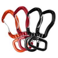 Swivel Carabiner Clip 360° Rotatable Spinner Carabiner Small Wiregate Carabiner Rotational Hammock Clip Hook Climbing Accessory