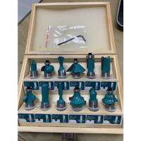 Total ดอกเราเตอร์ แกน1/2 12ตัวชุด (12.7มม.) Carbide Tipped Router Bit Set