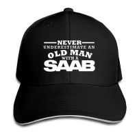 underestimate never cap an baseball old man with a saab mens fashion originality graphic hat