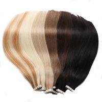 BHF Tape in Hair Extensions Human Hair 20pcs/Pack European Remy Straight invisible Tape ins Adhensive Hair Extensions Wig  Hair Extensions  Pads