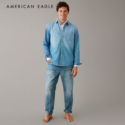 American Eagle Denim Shirt เสื้อเชิ้ต ผู้ชาย เดนิม (NMSH 015-2389-936)