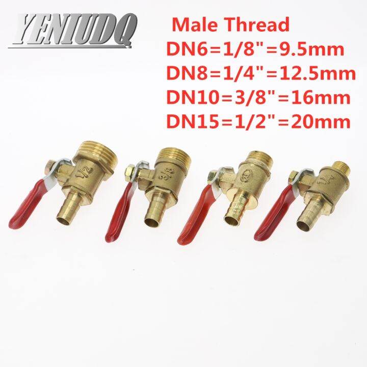 brass-barbed-ball-valve-4-12-hose-barb-1-8-1-2-1-4-male-thread-connector-joint-copper-pipe-fitting-coupler-adapter