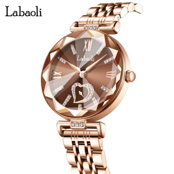 labaoli-หรูหราสุภาพสตรีนาฬิกาข้อมือ-dropship-2023มาใหม่ที่ไม่ซ้ำกันสแตนเลส-rose-g-old-r-hinestone-ผู้หญิงนาฬิกาหญิงนาฬิกา