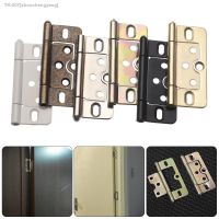 ۞ 2Pcs 3 Inch Iron Flush Door Hinges Large Cabinet Cupboard Furniture Hardware Accessories Cafe Spring Door Hinge 76 x 35 x 1.8mm