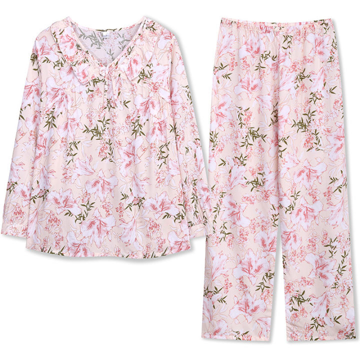 sweet-women-pajamas-set-long-sleeve-spring-summer-ladies-homewear-2-pieces-loose-cute-girl-ruffles-pijama-suit-for-female