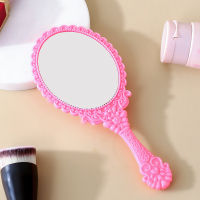 Handle Ins Small Mirror Carry On Makeup European Style Portable Handheld Makeup Mirror