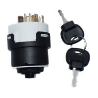 WOLFIGO Ignition Switch With 2 keys 70180184 50988 85804674 For JCB New Holland NH Case Backhoe loader ICX 2CX 3CX 214 215