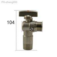 3/4 BSP Male Ball Angle Valve Elbow 90 Degree Hole Size 15mm Water Gas Oil Height 104mm Blue Point