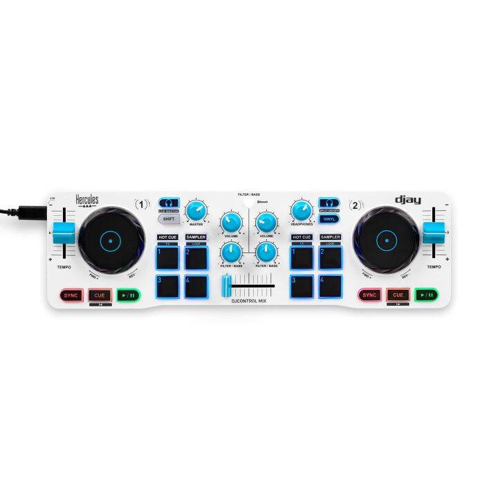 Hercules DJControl Mix Blue Amazon Exclusive Bluetooth Wireless DJ