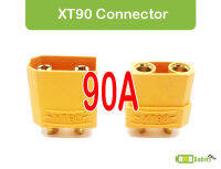 [พร้อมส่ง] (1คู่) Amass XT90 90A Male &amp; Female Bullet Connectors Plug ปลั๊ก คอนเนคเตอร์ ขั้วต่อแบตเตอรี่ RC Drone