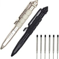 【LZ】✿☸  Auto Defesa Tactical Pen Alumínio Anti Skid Portátil Aço Glass Breaker Kit de Sobrevivência Dropshiping Alta Qualidade