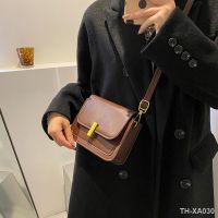 ◎❦ Retro solid color small bag womens autumn simple fashion Messenger shoulder square