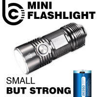 BORUiT ES03 5000LM Powerful LED Flashlight Mini USB Rechargeable Super Bright Torch For Night Run Mountaineering