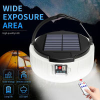 LED Camping Lantern Rechargeable With Remote Portable Solar Light Bulb Rechargeable Light For Outages Outdoor Hiking Home