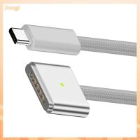 JIANGF A2442 A2485 A2681 แล็ปท็อป Pd 140W สายชาร์จไฟ USB Type C ถึง MagSafe 3 ตัวแปลงสัญญาณ แม่เหล็กแบบแม่เหล็ก