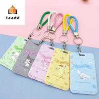 TAADD ที่ใส่บัตรเครดิตแขนบัตรเชือกสำหรับนักเรียนมีสายคล้องที่ใส่บัตรป้ายการ์ดบัตรเครดิตปลอกใส่บัตรโดยสารรถประจำทางสมุดใส่บัตรประชาชนบัตรเครดิต