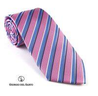 Giorgio Del Sarto Necktie Pink Fabric Texture เนคไทสีชมพูมีเท็กเจอร์