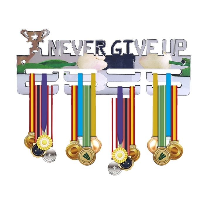 yf-silver-triathlon-medal-display-mirror-home-running-rack-hook-storage-sports-hanger-football-stand-acrylic-wall-decoration