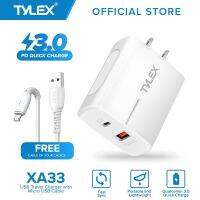 【Taotao Electronics】 Tylex XA33 Qualcomm 3.0 PD ชาร์จเร็ว18W รองรับ USB ที่ชาร์จสำหรับเดินทาง