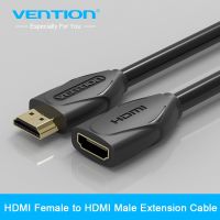 Vention HDMI Extension Cable 1m 1.5m 2m 3m 5m Male To Female Extender HDMI Cable 1080P 3D 1.4V For HDTV LCD Laptop PS3 Projector Wires  Leads Adapters