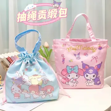 Sanrio Kuromi My Melody Lunch Box Bag Cartoon Anime Hello Kitty Pochacco  Pompom Purin Cute Portable Thermal Storage Bag Tote Bag