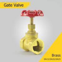 1/2 3/4 1 Brass Gate Valve Female Thread Rotary Water Sluice Valve for Oil Gas DN15 DN20 DN25