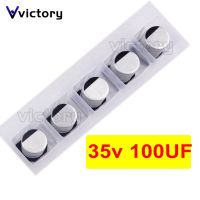 10PCS Electrolytic capacitor 35V100UF 6.3*7.7mm SMD aluminum electrolytic capacitor 100uf 35v