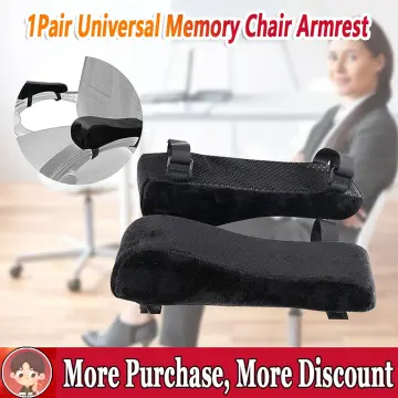 1Pc Memory Foam Cooling gel Chair Armrest Pads Arm Rest Riser Pillow for  Office Gaming Chairs Elbows Pressure Relief