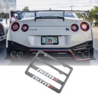 2PCS hot American Standard ABS Car License Plate Frame JDM Racing Personality For nismo Car Number Plate Frame Accessories