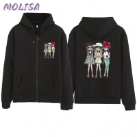 Molisa Fashion เสื้อฮู้ด เสื้อแขนยาวอบอุ่น หลวมและสบาย สไตล์ ล้ำสมัย ทันสมัย สบาย WWY2393GZL 39Z230927