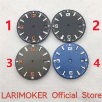 LARIMOKER/No Logo 28.5Mm Blue Light Green Dial Fit MINGZHU 3804 Movement GMT Functions Automatic Mens Watch Custom Logo