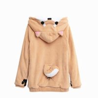 เสื้อกันหนาวผู้หญิง Neko atsume Shiba Inu Husky hoodieTH