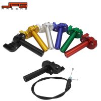 Newprodectscoming Universal CNC Aluminum Accelerator Throttle Twist Grips Cable Replacement For Dirt Bike Quad ATV Pit 50cc 125cc 150cc 250cc