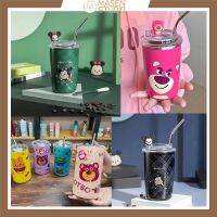 ▼✔ Masen lotso แก้วน้ำหมีล๊อตโซ่ แก้วเก็บความเย็น 450ml แก้วหมีสตอเบอรี่ ถ้วยน้ำ ถ้วยฟาง ถ้วยเก็บความเย็น แถมฟรีหลอดสแตนเลส เก็บความเย็น แก้วเก็บความเย็นสุดคูล ลายหมีล็อตโซ่ Greenman