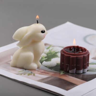 3D Glue Handmade Drip Candle Easter Tool Cake Plaster Mold Fondant Rabbit