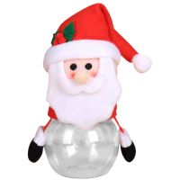 Christmas Candy Jar with Lids for Party Table Storage Bottle Santa Bag Cookie Jar Sweet Christmas Box Children Kids Gift