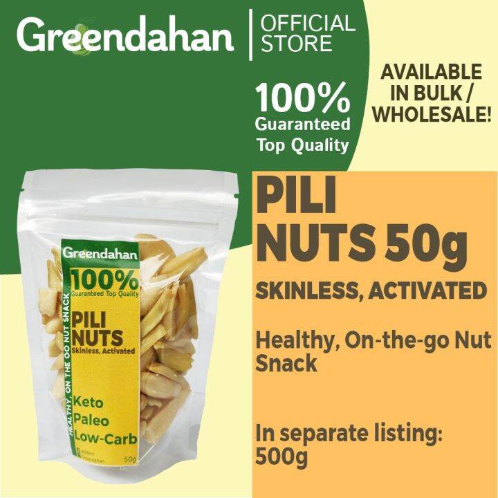 GREENDAHAN /Pili nuts (Activated/Unsalted) 50g Lazada PH