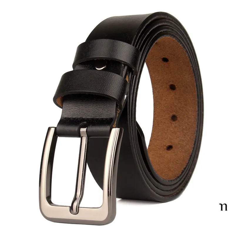 High Quality Plus Size Genuine Leather Belt Metal Alloy Automatic Buckle  Brand Luxury Design Waist Belts for Men Strap Male 2023