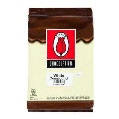 { Tulip }  White Chocolate Compound Size 1000 g.