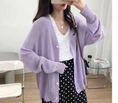 *พร้อมส่ง ** ส่งแบบสุ่ม*เสื้อคลุมไหมพรม  สไตล์เกาหลี Oversize เสื้อไหมพรมถัก เสื้อแขนยาว เสื้อกันหนาว เสื้อคาร์ดิแกน