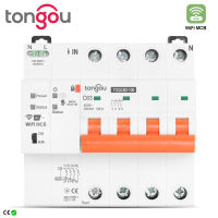 Tuya MCB 4P WIFI Metering Circuit Breaker Smart Life Timer รีโมทคอนโทรล Automatic Wireless Interruptor Reclosing Switch TONGOU-Pujeu