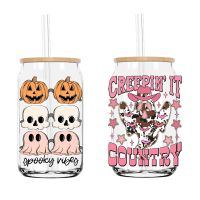 【YF】☄♧  Spooky UV DTF Transfers Stickers Decals Libbey Cold Cups Mugs Tumbler