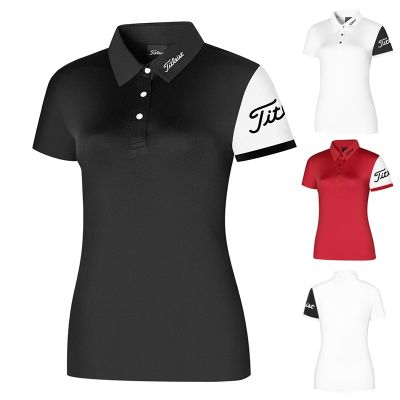 New golf short-sleeved womens t-shirt summer breathable quick-drying slim tops GOLF ball clothes fashion womens clothing TaylorMade1 ANEW PING1 Castelbajac Master Bunny XXIO◘❁☂