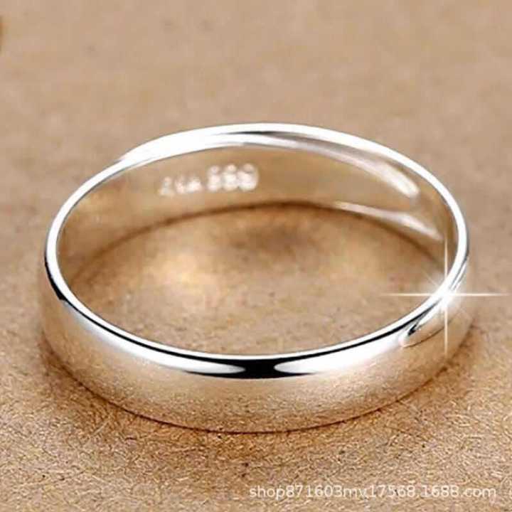 ht-แหวนเงินแหวนคู่ตกผลึกแห่งรักแหวนนำโชค