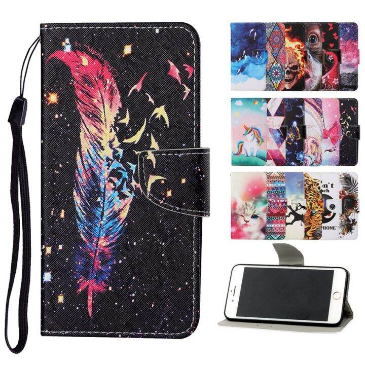 flip-wallet-leather-case-for-xiaomi-redmi-note-10-10s-9-8-pro-9s-9a-9c-9t-8t-8a-card-holder-stand-book-cover-painted-funda