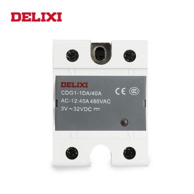 【Worth-Buy】 Delixi โซลิดสเตทรีเลย์ Ssr-10da 25da 15da 40da 3-32V Dc ไปเป็น24-480V Ac Ssr เฟสเดียว Dc ไม่มี