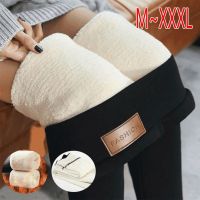 【CW】 1Pc 2022 New Thicken Leggings Cashmere Lambskin Warm Pants Wool Fleece Trousers Waist Accessories